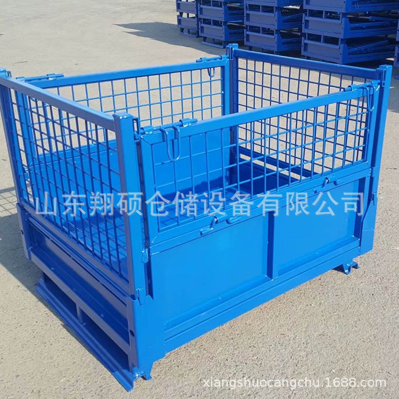 济源金属周转箱/平顶山折叠金属料箱/鹤壁金属料箱价格可堆垛折叠