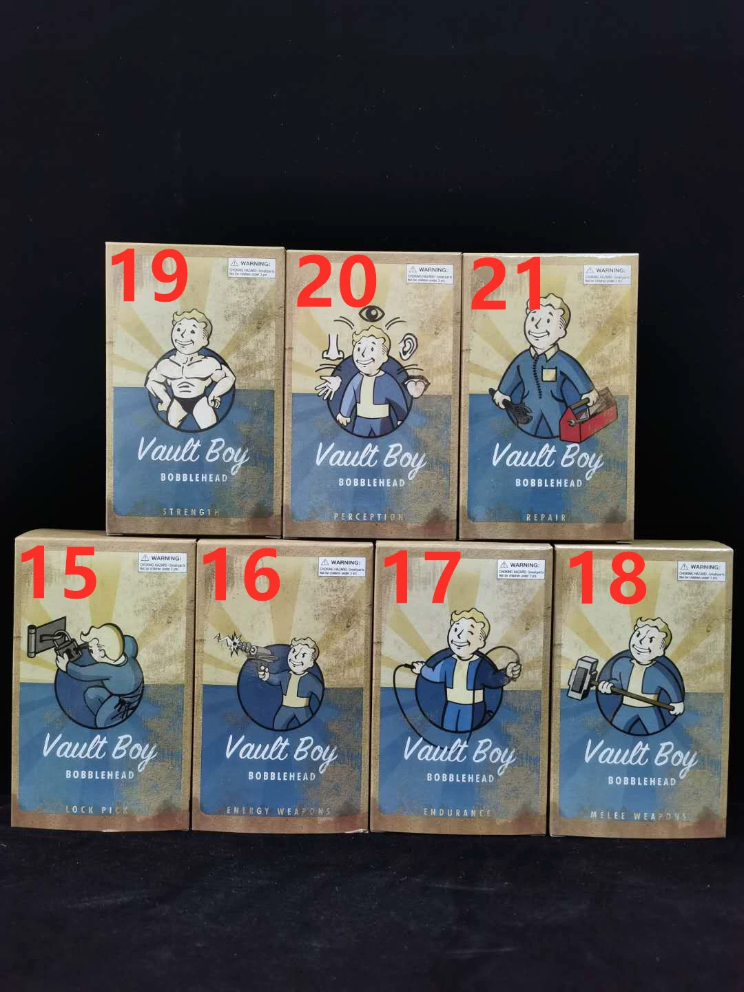Fallout Radiation 4 Radiation Boys все 7, 3-е поколение, 3-й покол head Vault Boy кукла