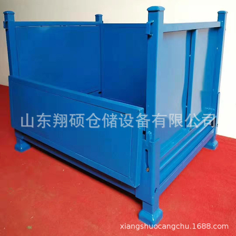 金属周转箱  Q235钢一体成型  加厚加固  承重能力强  金属料箱