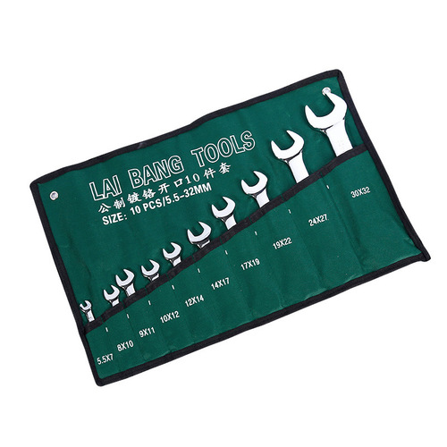 One-piece daze wrench, double-headed single wrench, mirror finish, open 8-piece set/open 10-piece set, dual-purpose wrench