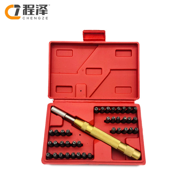 37 шт., штамповка номера букв, штамповка стали, стальной номер, автоматический печатный инструмент, набор пластиковых коробок