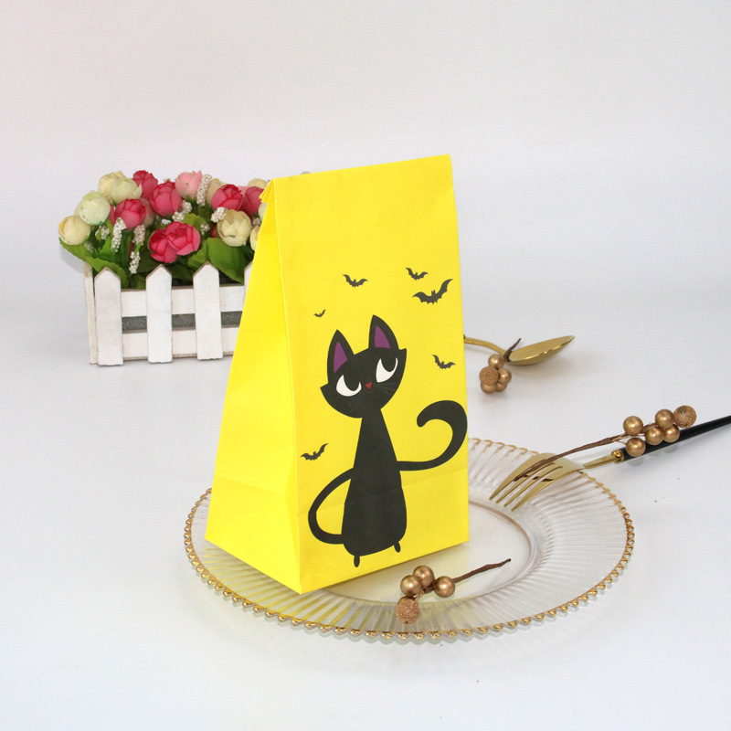 Nueva FIESTA DE Halloween embalaje de alimentos bolsa de papel fuente de fábrica al por mayor