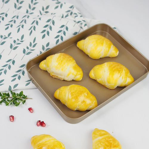 NAS household 10-inch rectangular biscuit cookie baking pan 8-inch cake pie pan non-stick coating baking mold