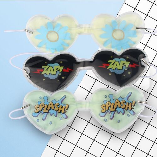 Ice compress eye mask cartoon eye patch shading student foreign trade gel fruit children cute summer relief outdoor cold compress