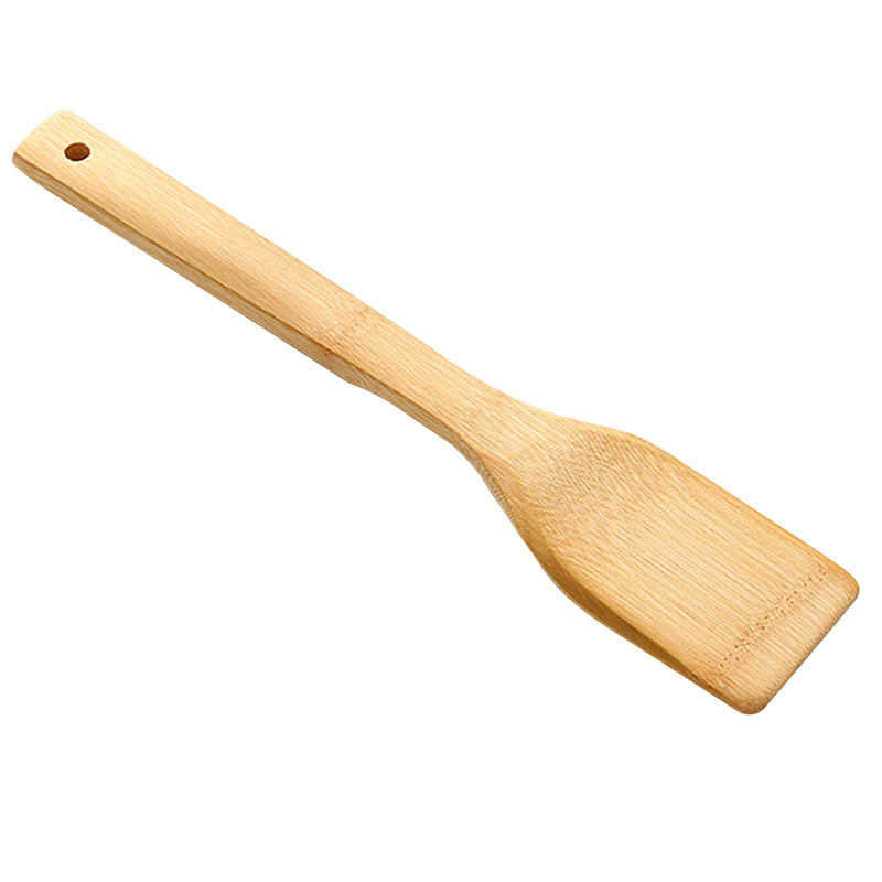 La espátula de bambú de los utensilios de cocina los 30cm del Amazonas carbonizó la espátula antiadherente de bambú del bambú de la cacerola por tres años