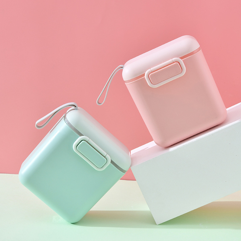 手提奶粉盒便携外出婴儿大容量奶粉储存罐宝宝装奶粉密封盒奶粉格