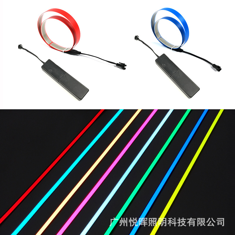 Nuevo 3V controlador de control de voz tira decorativa luminosa tira de luz fría 60x1cm con el frío tira de luz