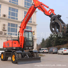 农用轮式挖掘机图片小型多功能报价中崛重工挖机全地形适用