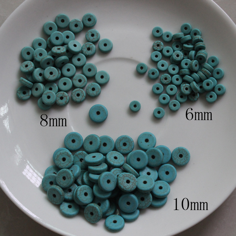 Organic synthesized turquoise beads