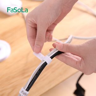FaSoLa data cable storage buckle Velcro computer power supply finishing binding set wire Winder wire management belt