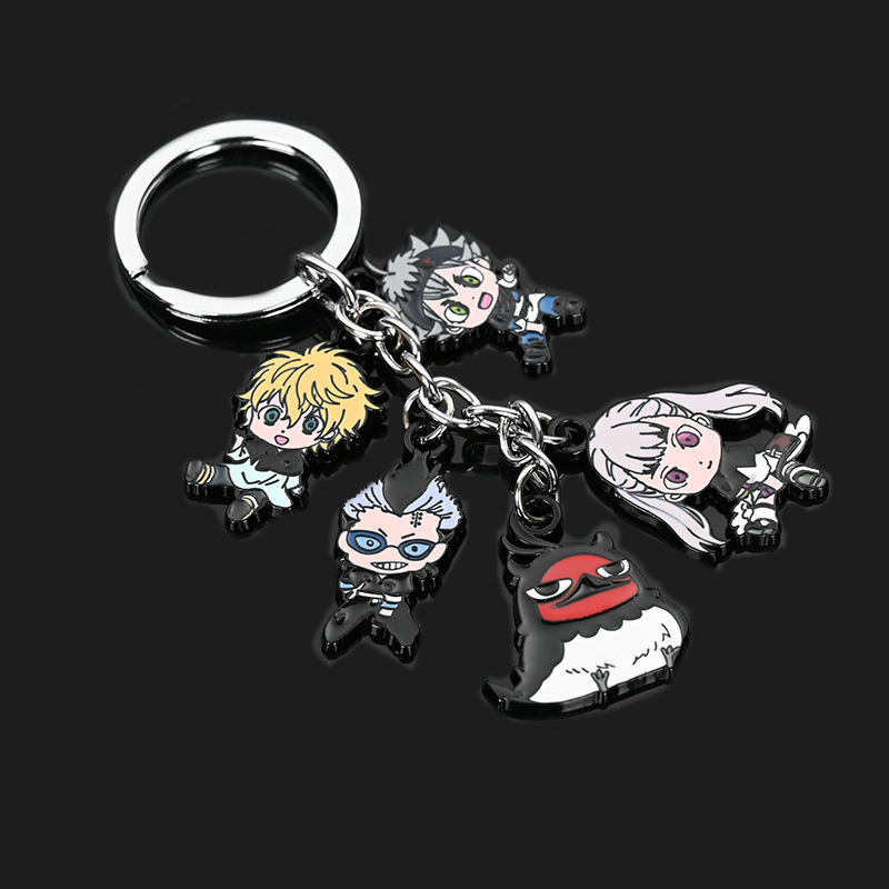 Black Clover Keychain Black Clover Color Alloy Model Doll Anime Keychain Ornaments