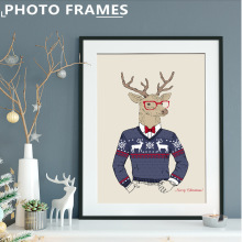 婚纱照展示框挂墙玄关房间布置客厅卧室壁画挂实木框架实木相框