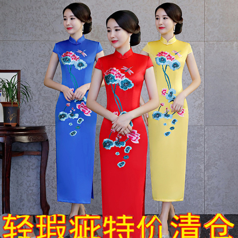 Clearance slight flaw treatment no refund no change style uncertain length cheongsam improvement and other products to buy Clearance slight flaw treatment no refund no change style uncertain length cheongsam improvement and other products to buy