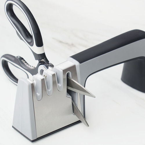 快速磨刀器家用 不锈钢多功能三段剪刀菜刀金刚砂钨钢厨房小用具
