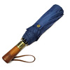 Wooden automatic big umbrella suitable for men and women solar-powered, fully automatic, sun protection