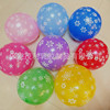 Balloon, decorations, 8 gram, with snowflakes, 12inch, increased thickness