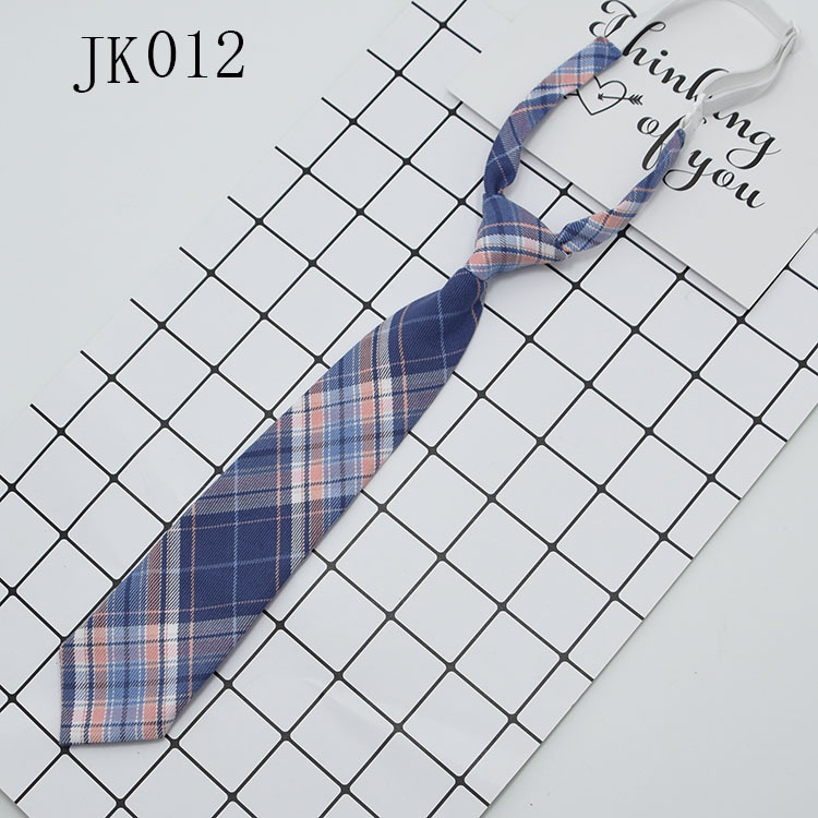 Corbata Plegada para Uniforme JK de Poliéster Estampado de Cuadros para Uniforme Escolar image 17