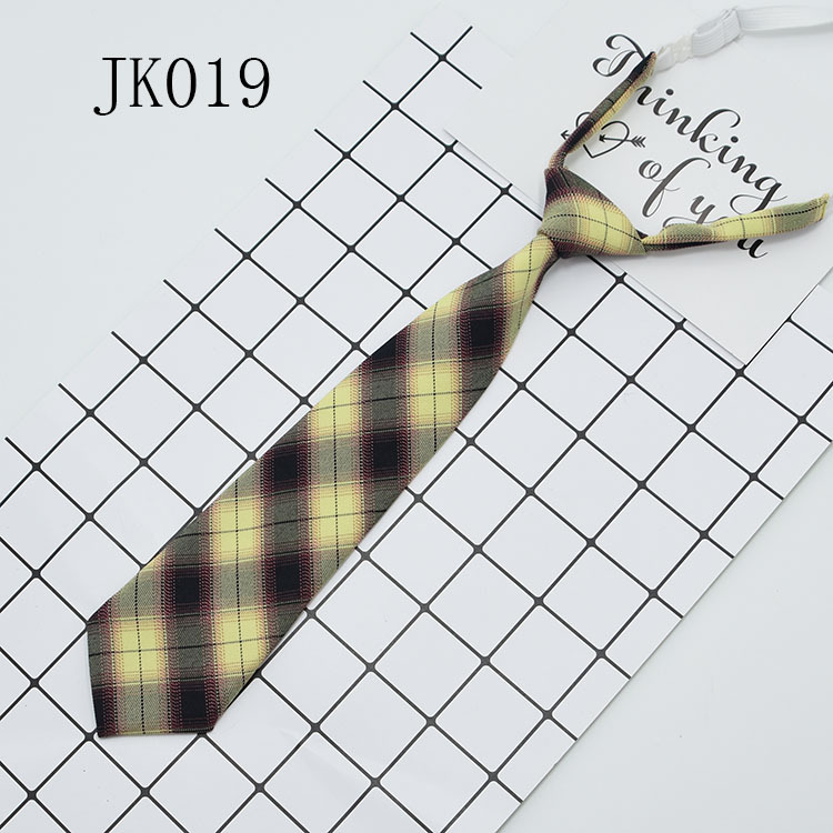 Corbata Plegada para Uniforme JK de Poliéster Estampado de Cuadros para Uniforme Escolar image 18