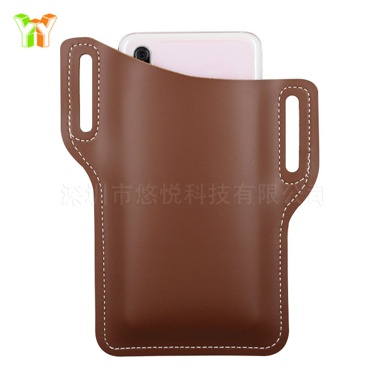 Small brown imitation leather model 02