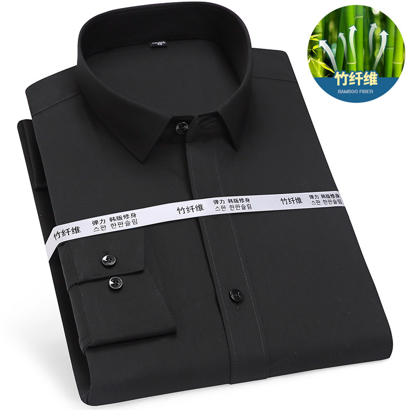 Long -sleeved bamboo fiber 11#black