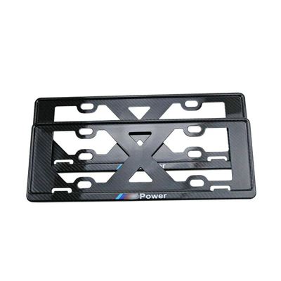 Suitable for BMW Mercedes-Benz Audi Land Rover Porsche Volkswagen new traffic regulations car license plate frame real carbon fiber license plate frame (License plate holder/license plate holder) - real-carbon-fiber-license-plate-frame