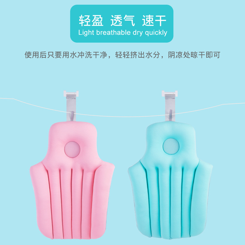 Adultos alfombra de baño plegable Cubo de baño cojín bañera hogar cojín bañera respaldo adulto puede sentarse baño artefacto