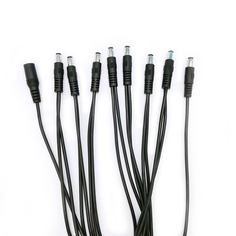 诚信厂家纯铜DC电源线 DC5521一拖八多头线电吉它效果器拓朴线