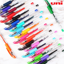 日本UNI三菱中性笔um151极细水笔0.38mm学生签字笔绚彩20色齐全
