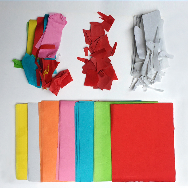 Retardante de llama Barra de papel lanzando a mano ambiente nocturno accesorios interactivos club nocturno mano lanzando toalla de papel color ventisca papel triturado consumibles