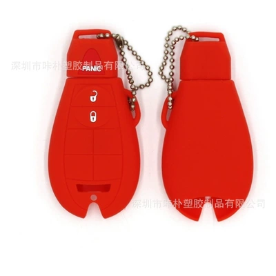 Silicone factory in stock car Static Rod/Key Bag - red