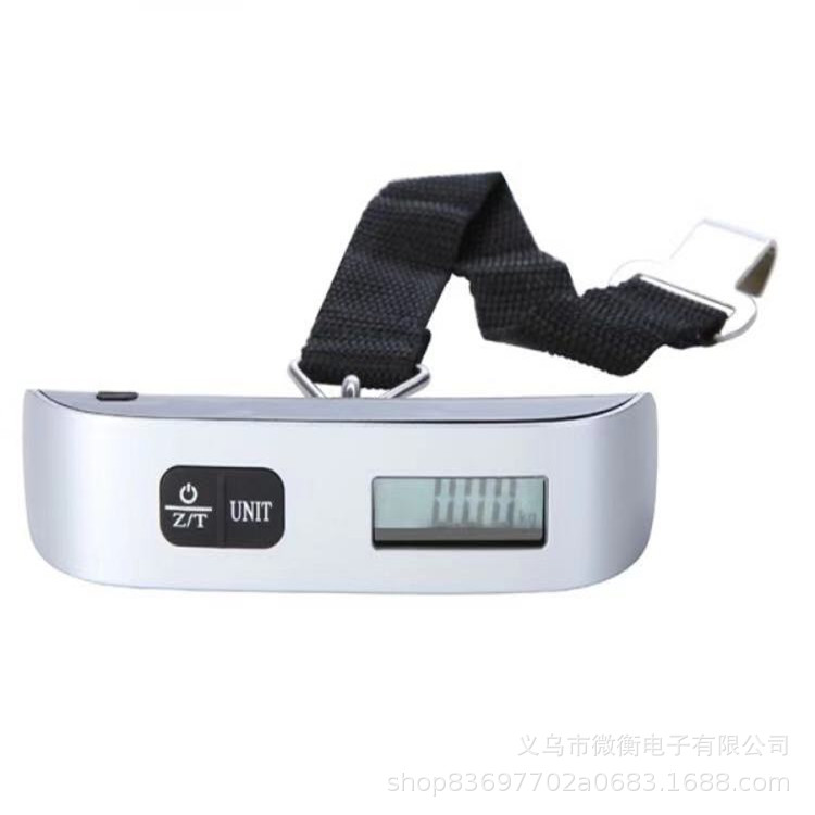 Escala electrónica en forma de T Escala de equipaje portátil Escala electrónica de tela Escala de mano Escala de viaje 50kg
