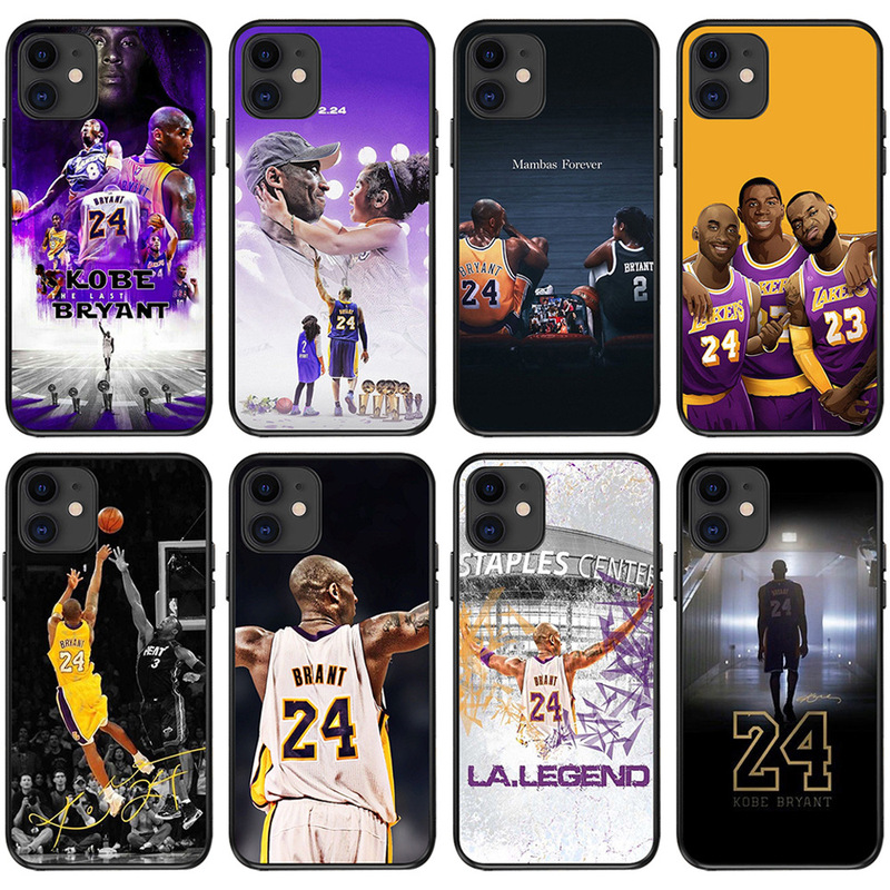 iPhone16 Kobe Bryant Phone Case for NBA Mamba Kobe European and American Fashion Brand Men's Phone Case