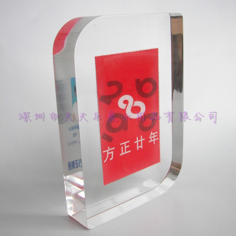 亚克力创意办公桌面相框 床头简易相架儿童像框热压相框内雕相架