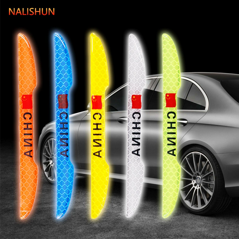 Дверь автомобиля анти-столкновение Наклейка Анти-столкновение полоса светящаяся дверь границы соскабливание тела Светоотражающая наклейка предупреждающий знак