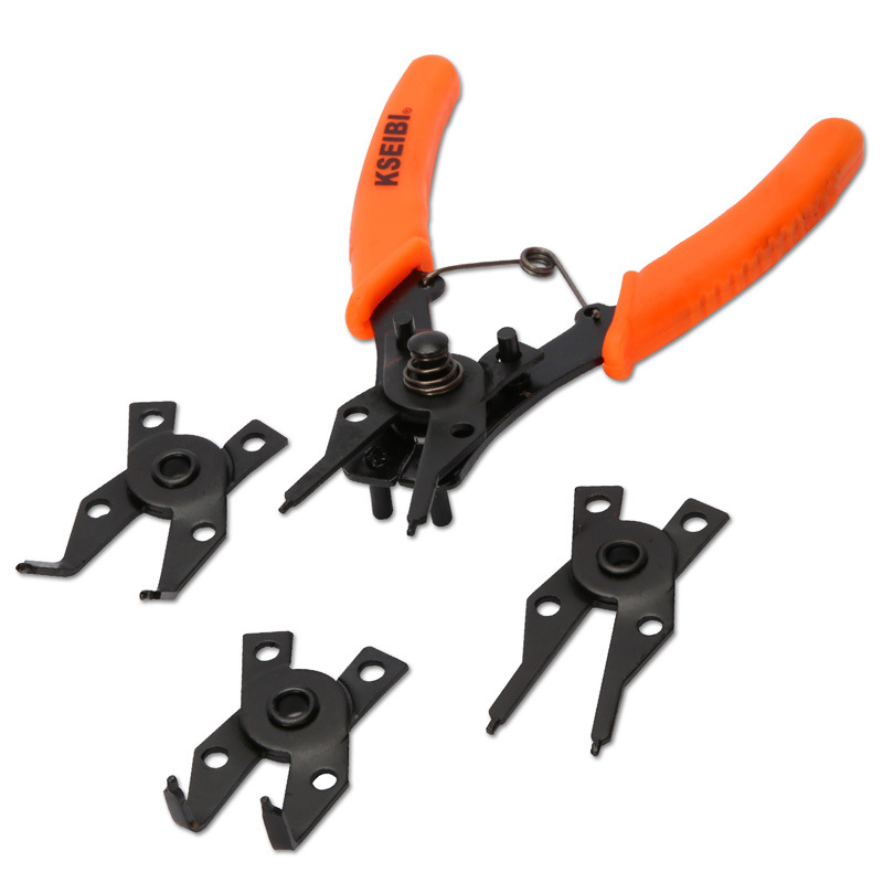 批发德式轴用孔用卡簧钳 内卡外卡两用夹簧钳挡圈钳卡环钳子套装