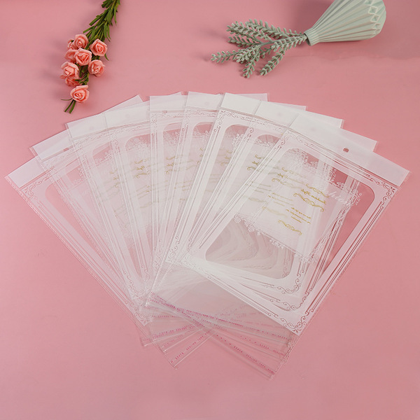 Transparent printing card head opp bag high sealing printing hanging…