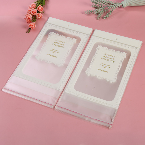 Transparent printing card head opp bag high sealing printing hanging…