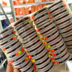 供應龐克七星漂帶鈎線組 成品七星漂浮子 成品七星漂浮傳統釣線組