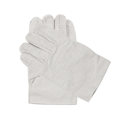 [Factory] Canvas gloves labor protection gloves welding protection manufacturer double layer 24 lines 6 lines single layer 12 lines white armor