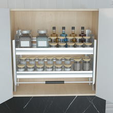 ✅吊柜升降拉篮厨房橱柜上下升降篮调味品篮下拉式升降机置物