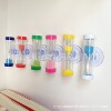 Su suction Cattle Hourglass Time Cross Plastic Creative Three -minute hourglass Children's Falling Anmented Anmented Display