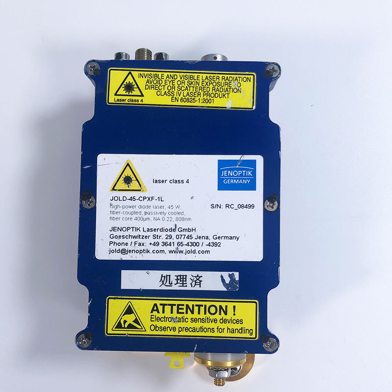 二手JENOPTIK激光模块JOLD-45-CPXF-1L 808nm 400um测试OK