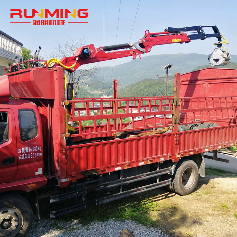 厂家批发加长臂抓竹子机 抓草抓料石块木材起重机用固定式抓木机