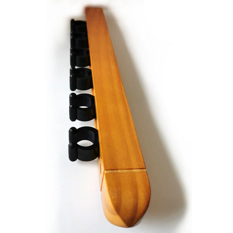 6 hoyos de madera maciza cue rack de billar estante de palo de billar montado en la pared estante de palo de billar de pared estante de palo de billar almacenamiento Universal
