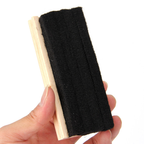 Wooden blackboard eraser felt non-static whiteboard eraser chalk eraser school original wood whiteboard eraser mini wholesale