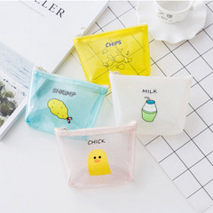 New cute cartoon coin purse, soft pvc coin bag, fun snack small purse