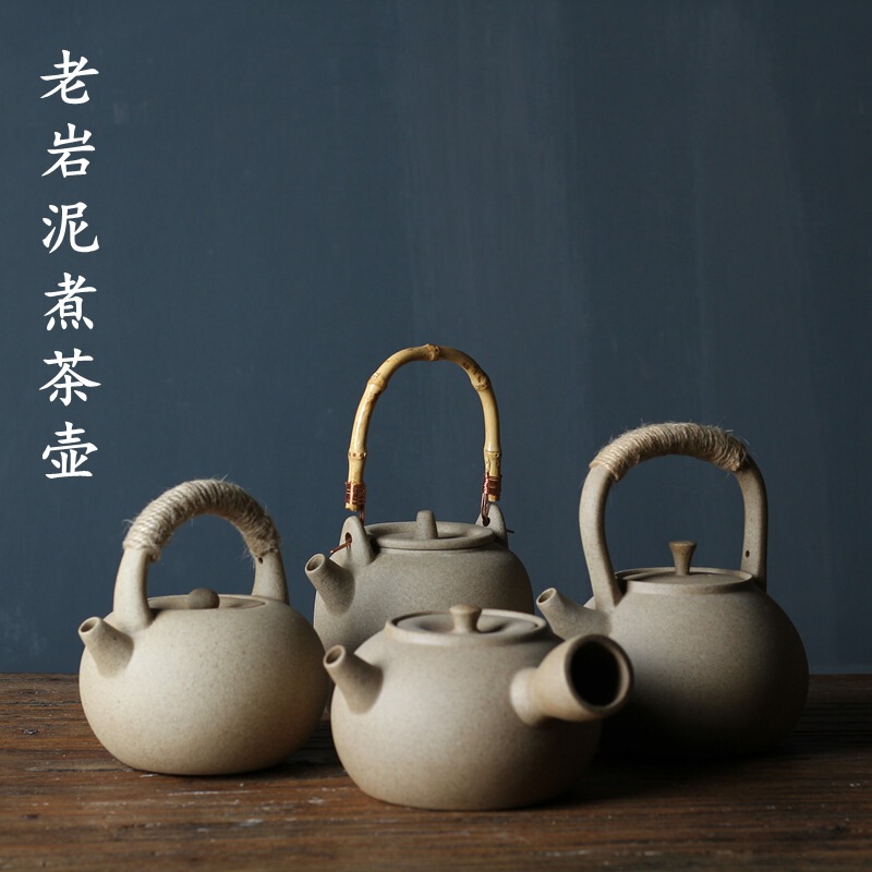 Ceramic Teapot, Water Kettle, Kung Fu Tea Set, Coarse Pottery Electric Pottery Pot, Outdoor Open Flame Gas Health Single Pottery Pot