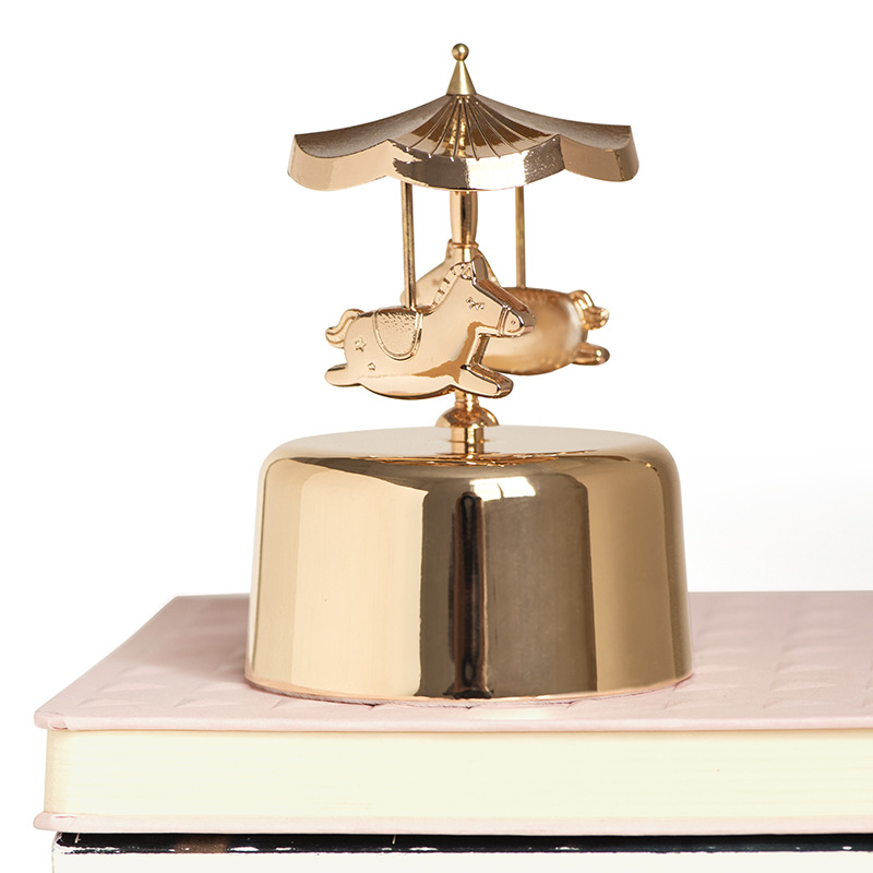 Bamen Chongshe Carousel Creative Music Box Metal Valentine's Day Gift Home Decoration Zakka Gift Box