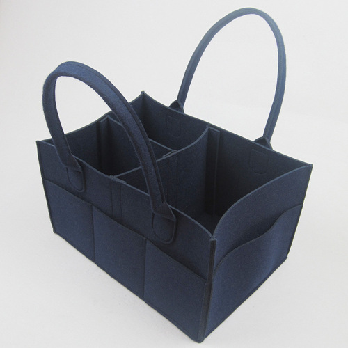 Felt Mama Diaper Bag for Babies and Mothers - Household Felt Bag, Simple Storage Bag, Hand-held Portable Felt Diaper Bag