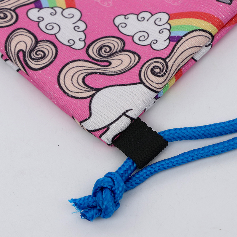 Bolsa de cordón de lona con cordón de compras personalizado doble bombeo almacenamiento bolsa de regalo bolsa de tela con cordón de arroz al por mayor